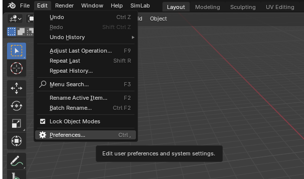 Blender Preferences